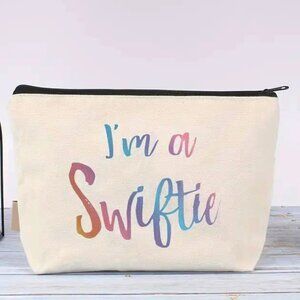Cosmetic Bag Makeup I'm Swiftie Taylor Swift Fan Pouch Travel Storage Music NEW